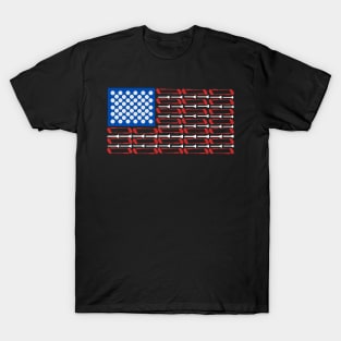 American Flag Golf T-Shirt